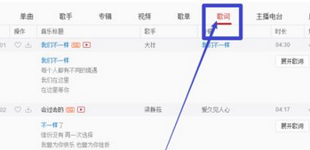 网易云音乐歌词