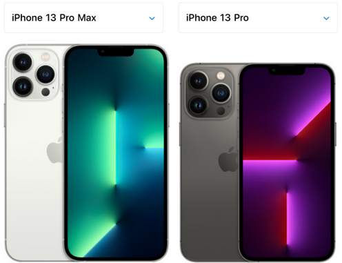 iphone13pro和max区别