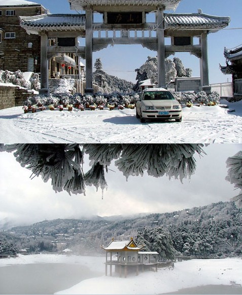 九江雪景